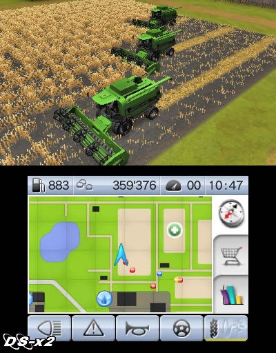 Screenshots of Farming Simulator 2012 3D for Nintendo 3DS