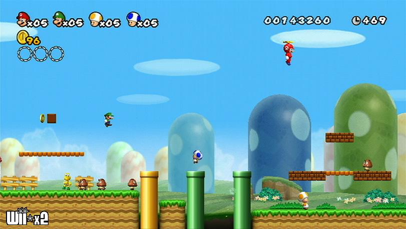 Screenshots of New Super Mario Bros. for Wii