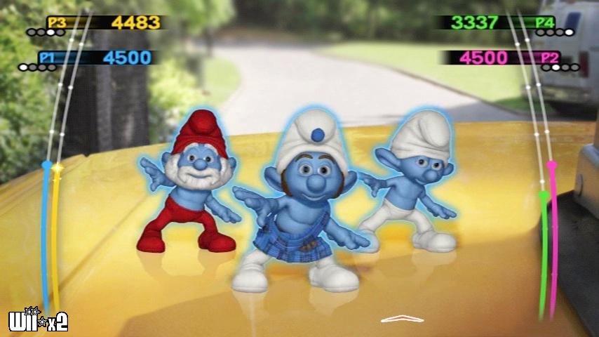 Screenshots of Smurfs (The) Dance Party for Wii